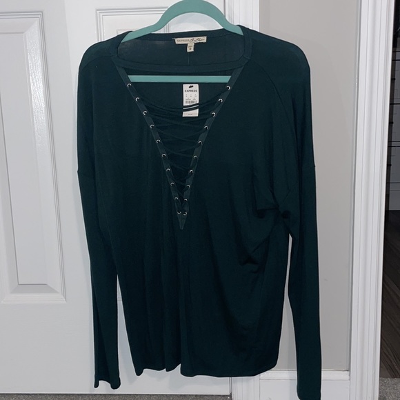 Express One Eleven Criss Cross Shirt - Picture 3 of 4